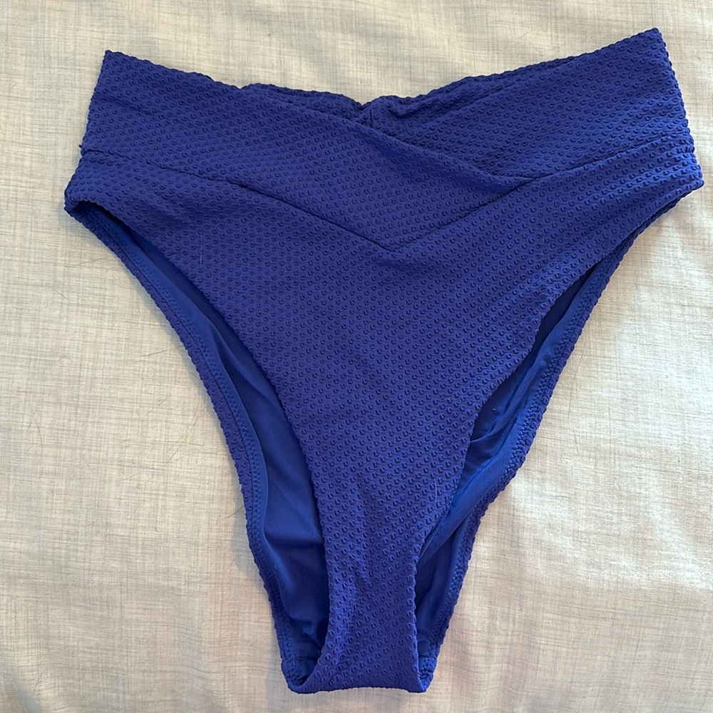 Aerie High Waisted Cheeky Swimsuit Bottoms, Size Large